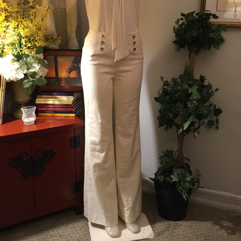 Cream Party Pants